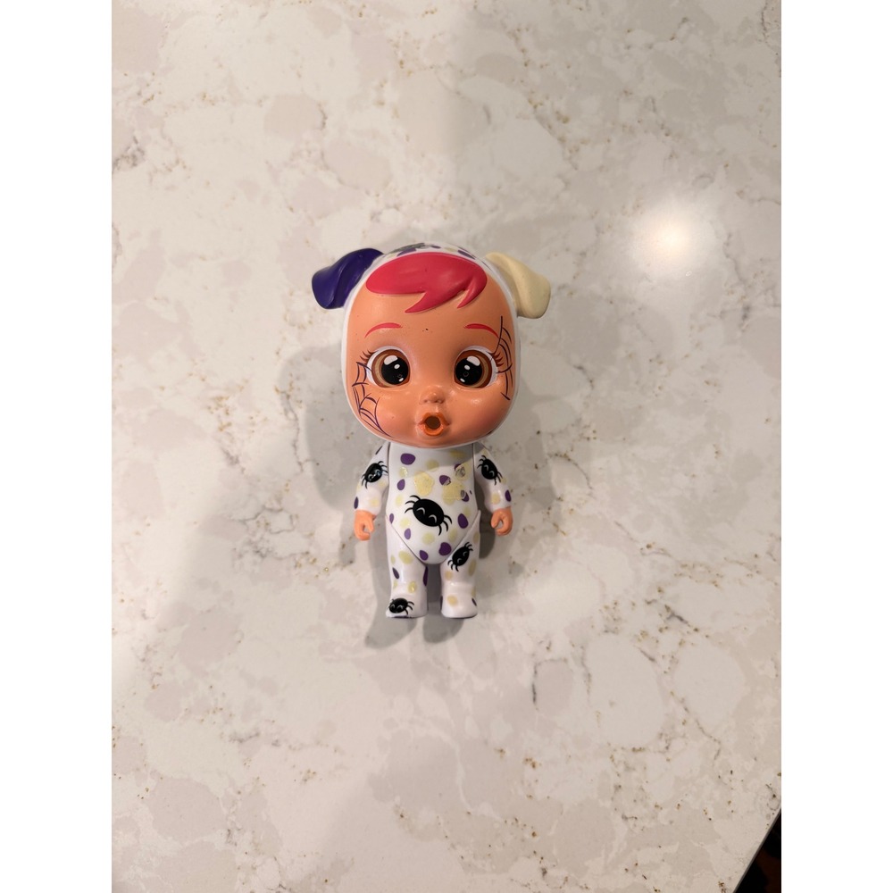 IMC Toys Cry Babies Magic Tears Spooky Edition Doll Spider Web Polka Dot 99423